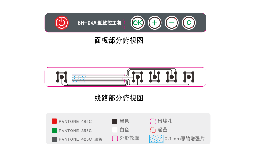 控制(zhì)器(qì)薄膜開(kāi)關設計(jì)